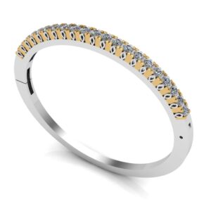 Golden Dot Pavé Bangle