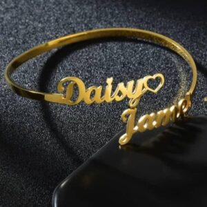 Custom Name Cuff Bracelet