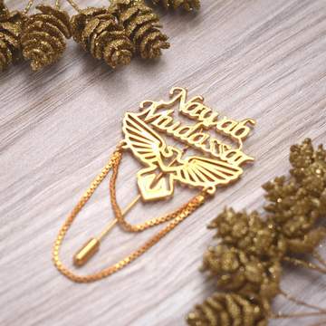 Custom Initial Tie Clip
